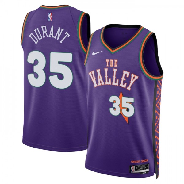 Phoenix Suns Trikot Kevin Durant Nike 2024-25 City Edition Lila Swingman - Herren